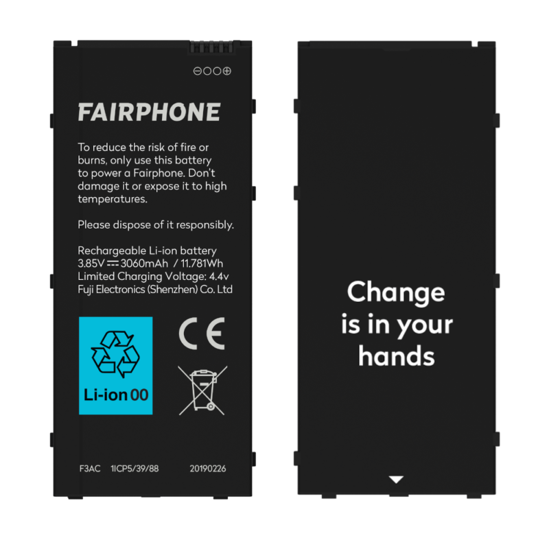 Fairphone spare battery for Fairphone 3 and Fairphone 3+
